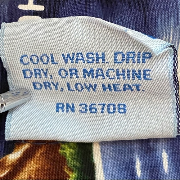 RJC Made in Hawaii Hibiscus Hawaiian Islands Camp Button Down Shirt - Picture 8 of 10